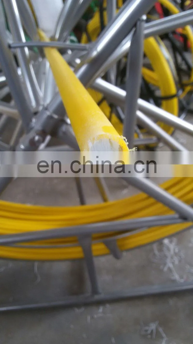 Fiberglass wall floor running cable rod