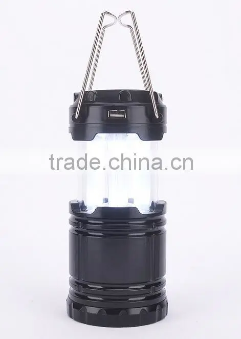 Multifunction solar led rechargable camping lantern