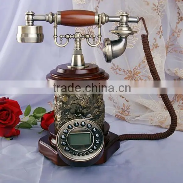 Cheap corded analog vintage telephone