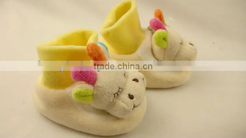 Cute plush shoes with deer head for baby