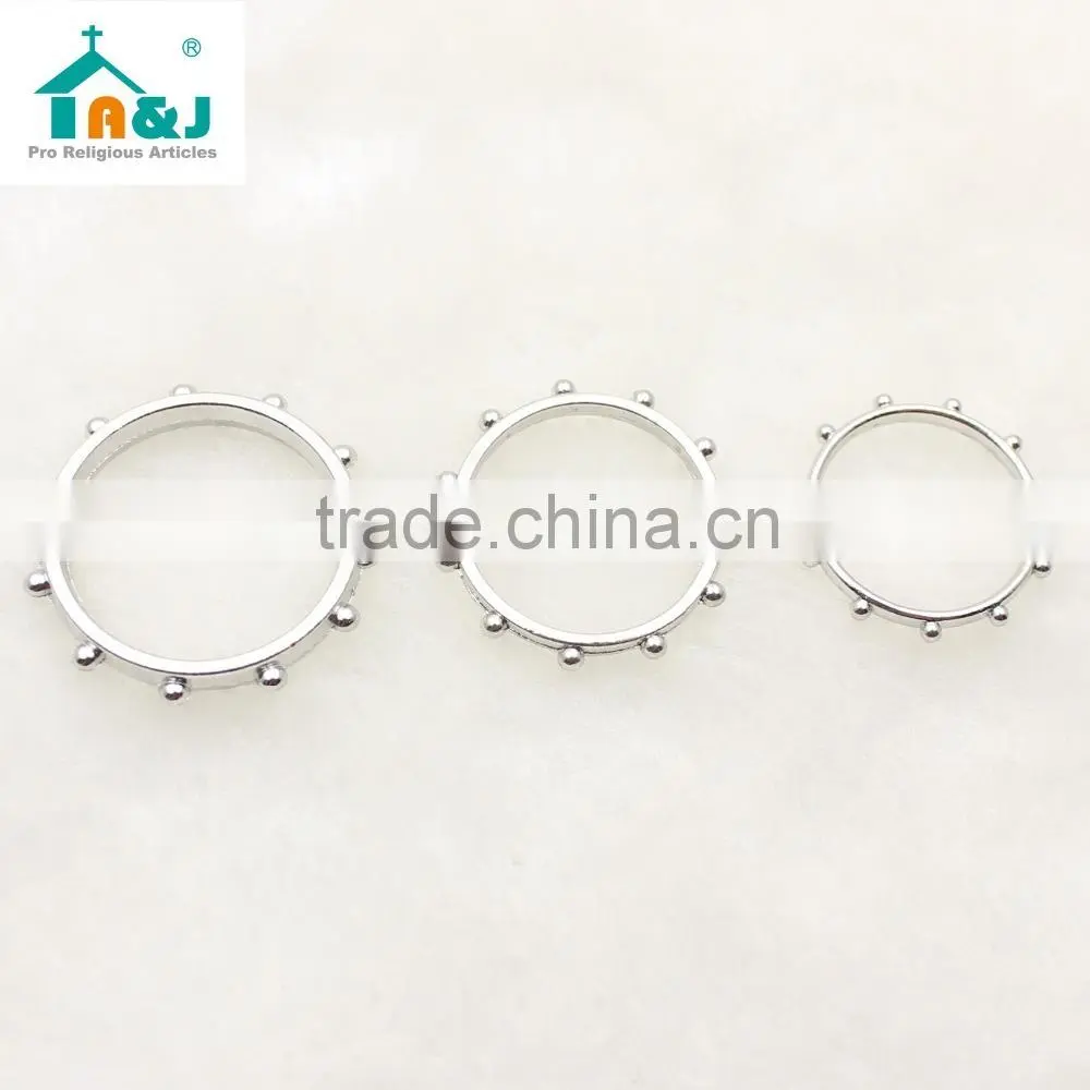 Religious zinc alloy finger ring