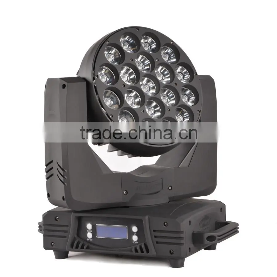 19pcs*15w RGBW four in one stage sharpy beam moving head light