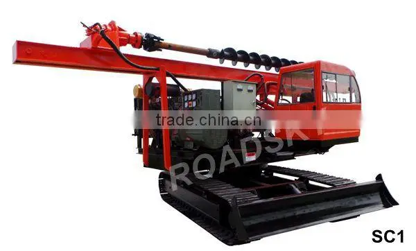 Solar Truck-Mounted Rotary Rig For Solar Park