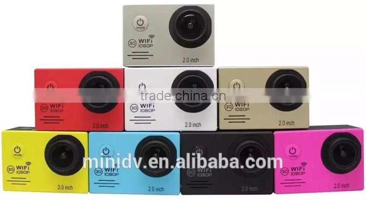 8 colors available 30 meters waterproof full hd 1080p action camera with wifi - SJ7000 with 2.0inch ltps wide screen, 720p 60fps