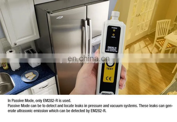 All-Sun EM282 Ultrasonic Detector 40KHz Gas Leak Detector Ultrasonic Relative Humidity<80% Reliable Pipe Leak Detector