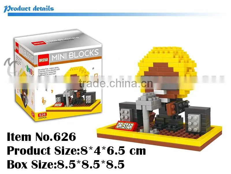 Mini Qute DR.STAR kawaii 6 styles korea expression package plastic building block cartoon model education educational toy