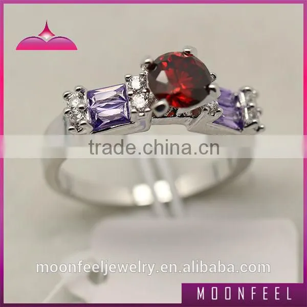 925 silver zircon stone ring for wedding