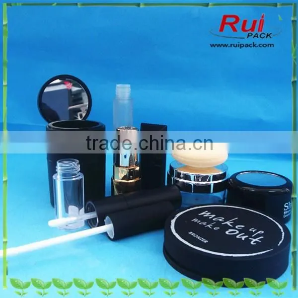 Plastic custom empty compact make up container compact powder case