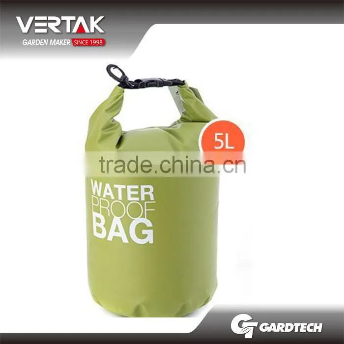 250D PVC tarpaulin 5L Fashion waterproof dry bag for traveling