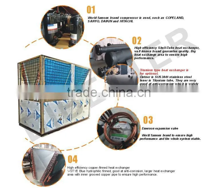 Dibetter Air Cooled Water Chiller,66kw(Cooling and heating function,CE approved)