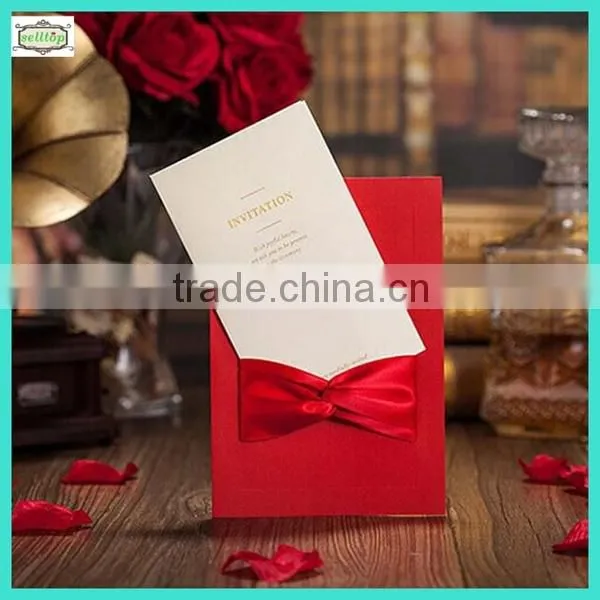 2014 high quality chinese wedding invitation card