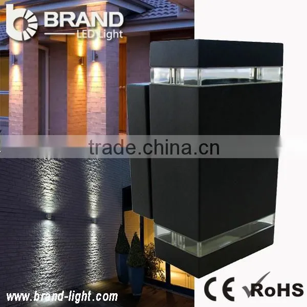 china supplier led Wall Light outdoor black shell CE/ROHS IP65 outdoor wall mounted led light