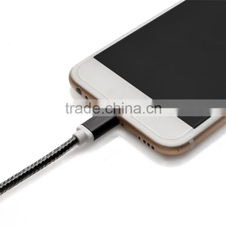 MFi manufacturer mobile phone mfi certified cable New Hot Colorful Braided Leather Cable