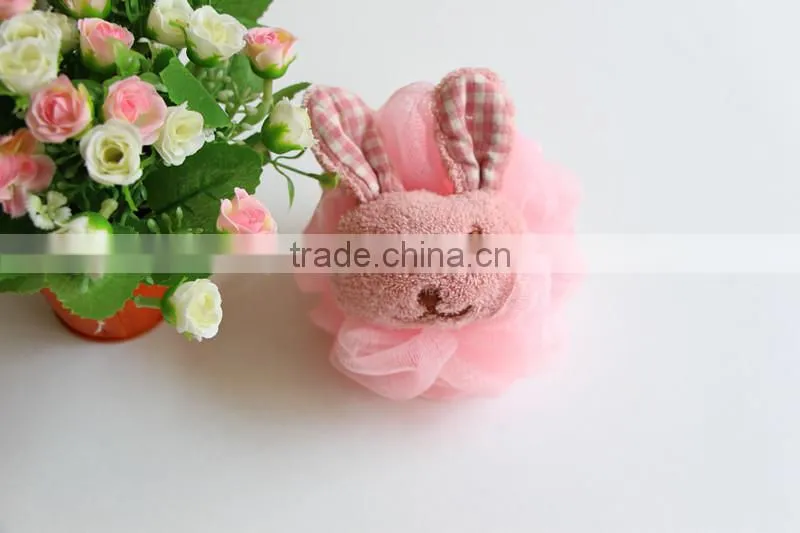 Coral Fleece Animal Bath Ball for body