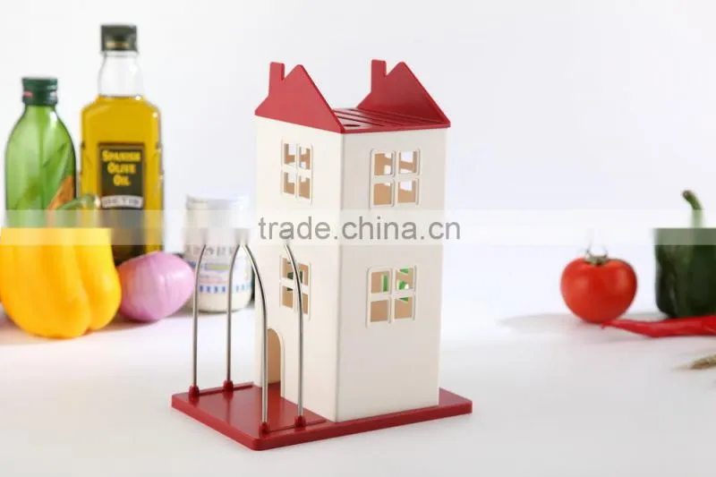 D681 Lovely Plastic Household products Modern Kitchen accessories Stainless Steel cutlery stand