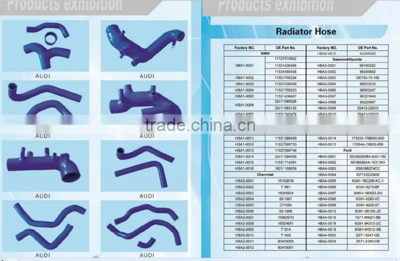 Car Upper&Lower Radiator Rubber Hose