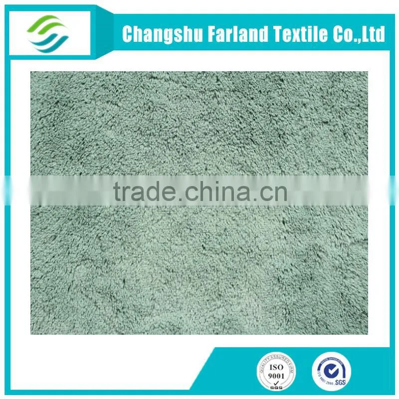solid plush polyester fabric plush textile
