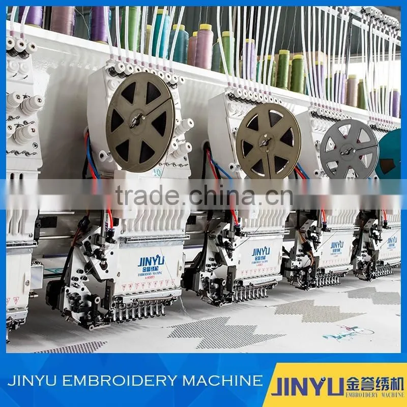 High speed 24 head flat embroidery machine/flat computerized embroidery machine