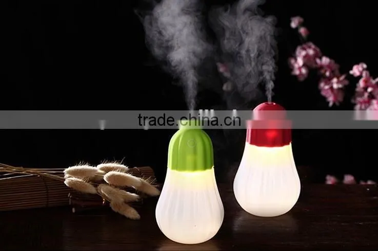 Mini Pumpkin Humidifier LED Nightlight Household Warm Mist Humidifier Office Car Air Diffuser Mist Maker