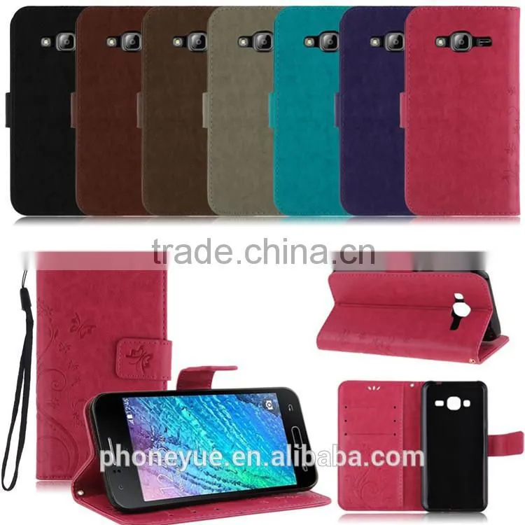 luxury stand holder 6 inch matte back cover pu leather case for opp neo 5/J5