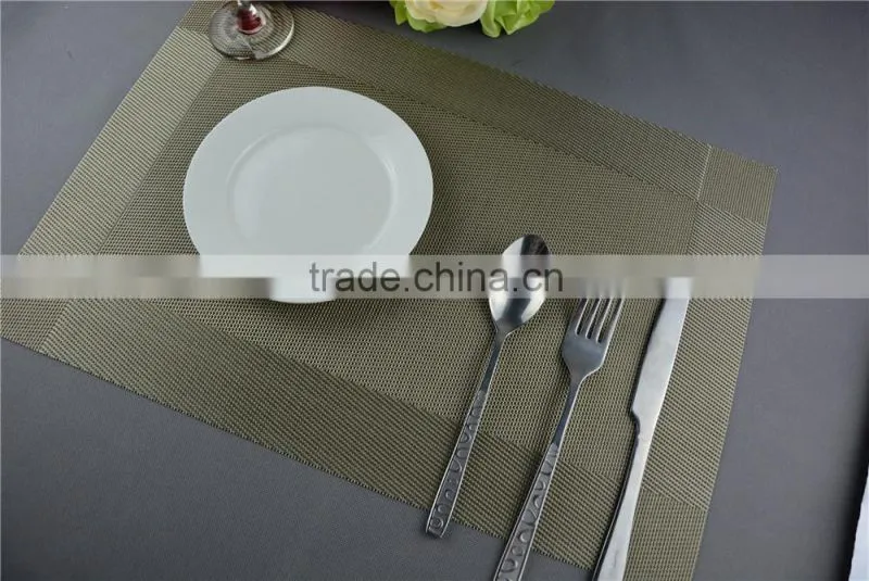new arrival table decoration PVC mat frame series dark green dining table floor mat 45*30cm