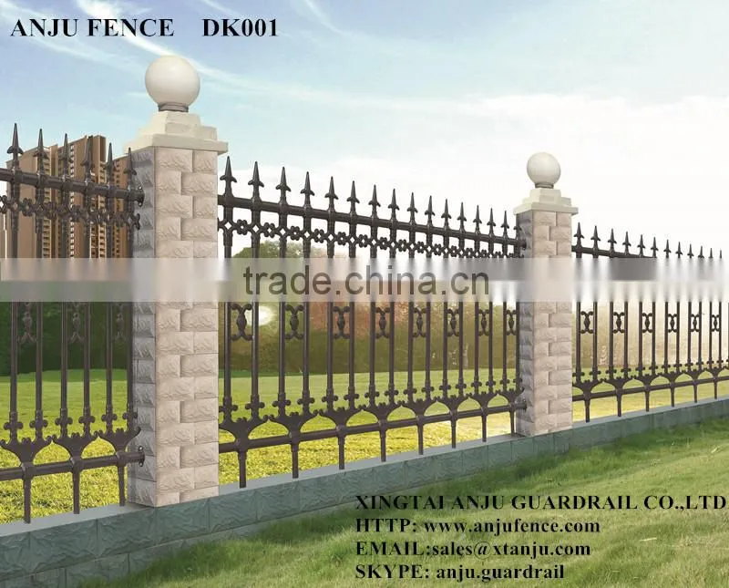 Decorative Euro Steel fence design made in China DK001
