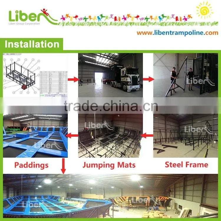 Kids Various New Games Included Large Indoor Children Amusement Park with trampoline, indoor playground and outward bound