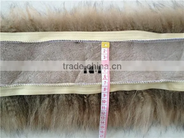 Hot Sell Sheepskin copy in Raccoon Fur Strips