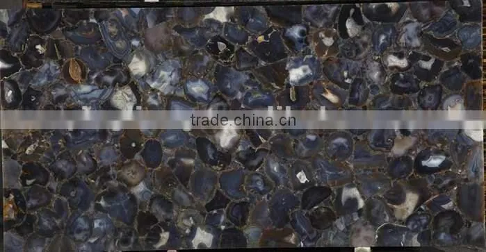 Uruguay blue agate semiprecious
