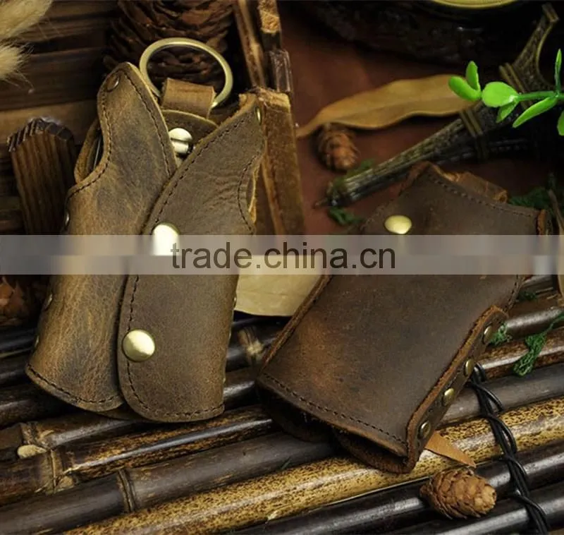 Custom multiple vest genuine leather cool key holder