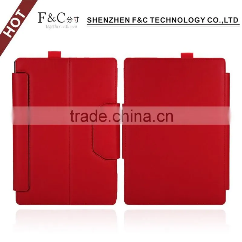 China Cheap PU Leather Tablet Light Up Book Style Cover For Surface Pro 4 Wholesale