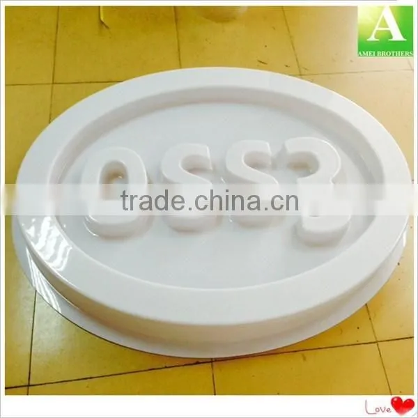 Acrylic round shape vacuum formed plastic outdoor light box