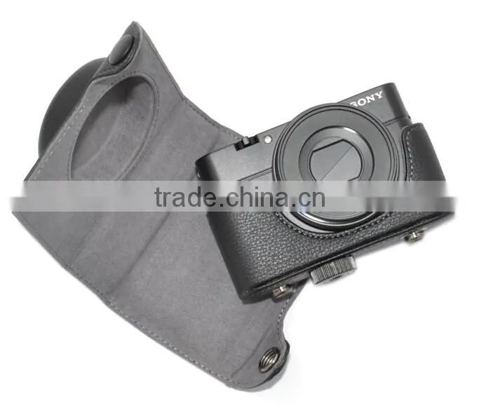JJC OC-RX100 PU Leather camera Case for SONY