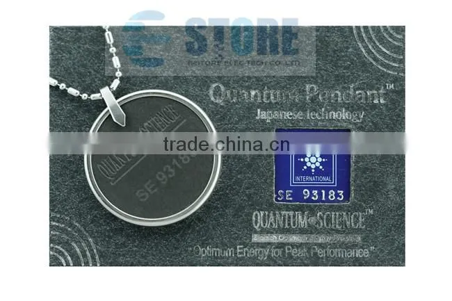 High Quality Pendant Scalar Energy Quantum Pendant Yellow Sky Star with SS Circle Protector Pattern