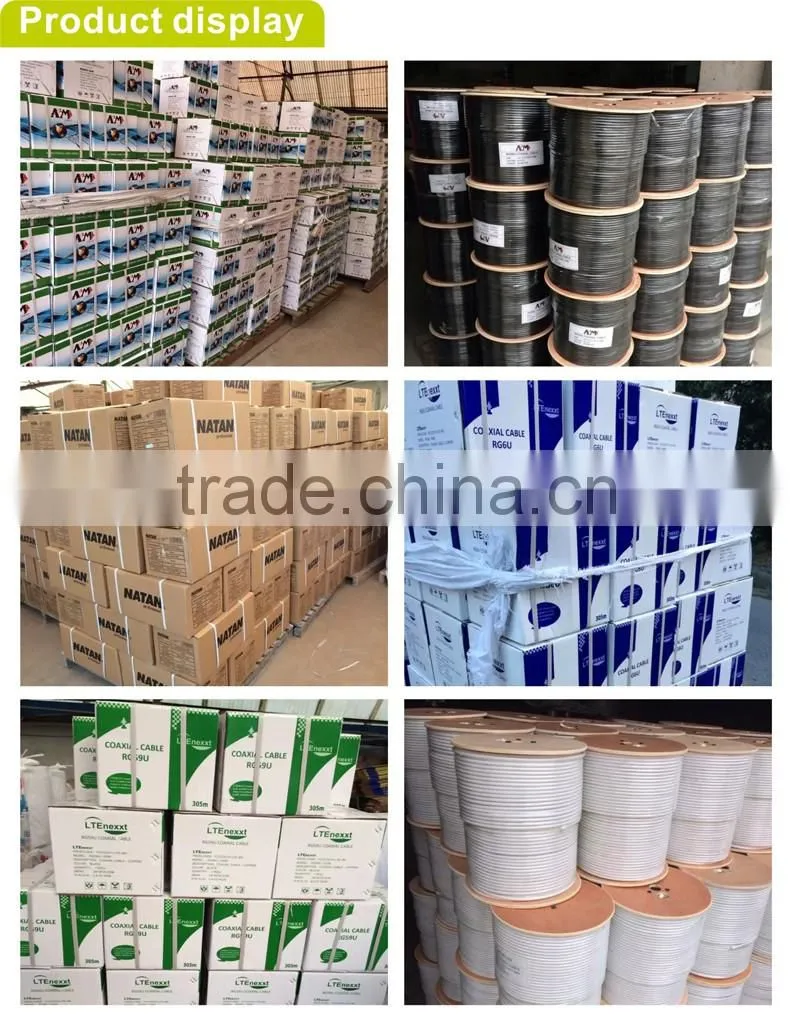 Sell Factory Price High Qualtiy 75OHM low dB loss RG6 coaxial cable