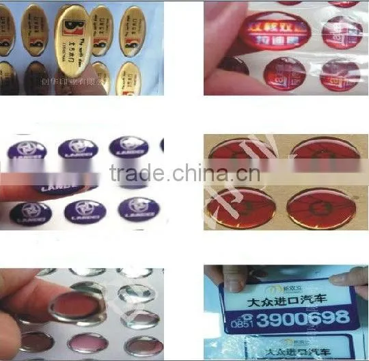 Clear round epoxy resin stickers dome sticker clear dome PU STICKER polyurethane dome stickers