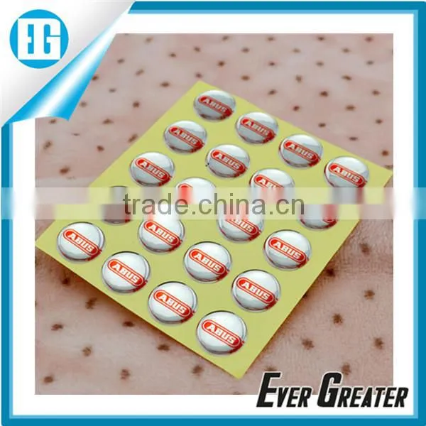 Custom Adhesive dome sticker epoxy resin sticker machine PU epoxy sticker
