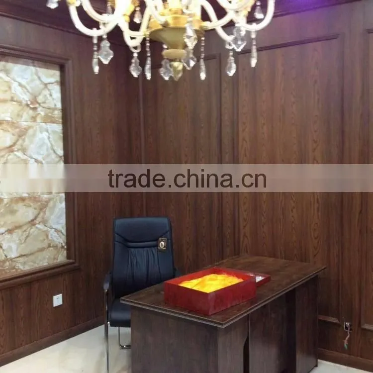 Pvc wood laminate panel use for inrerior decoration with good effect