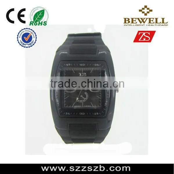 Black plastic waterproof watch , promotion watch japan movement quartz wrist watch