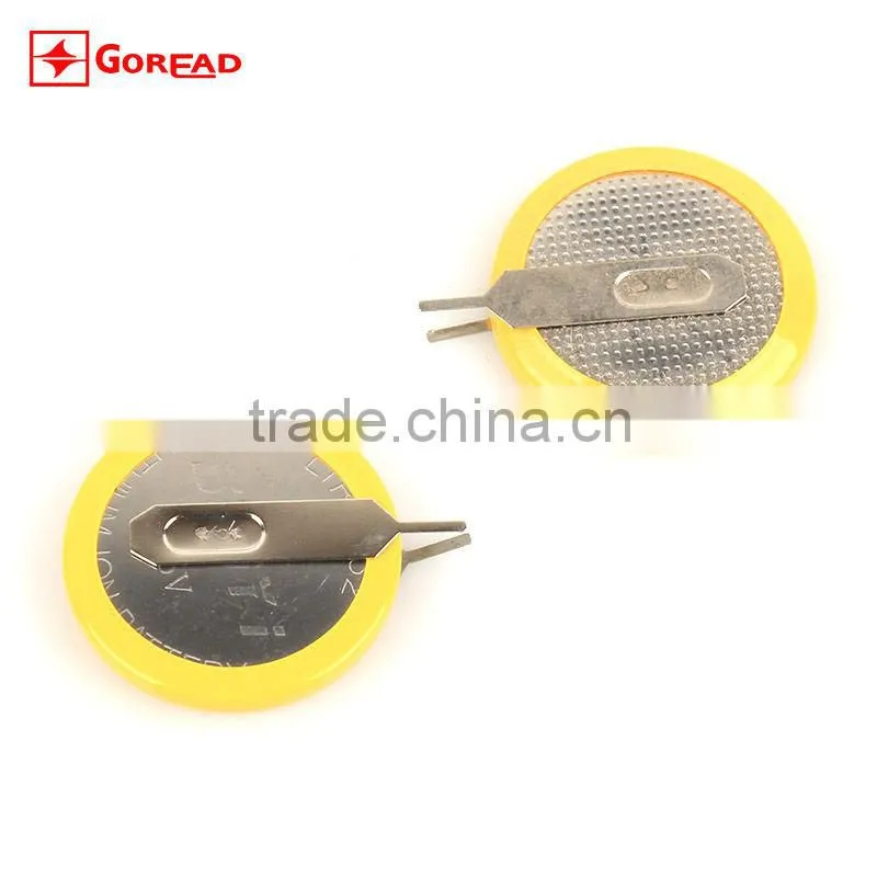 3.6V 40maH LIR2032 Li-ion button battery rechargeable cell