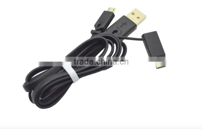 2016 new arrival 2 in 1usb charger cable for type c and micro usb phone made in china