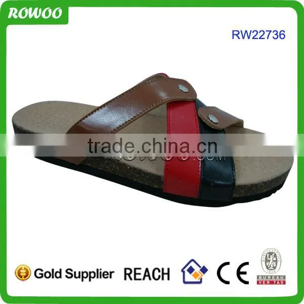 2014 New Arrival High Quality Hot Sale Summer Men Cork Slippers
