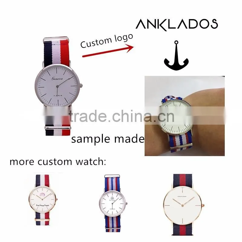 OEM ODM Order Leather Strap Customized Company Logo Fashion Man Wrist Watch Custom