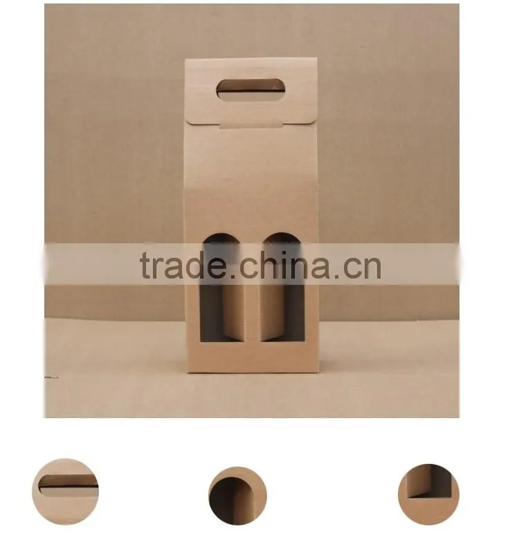 China supplier 2016 fashion luxury custom single paper wine box