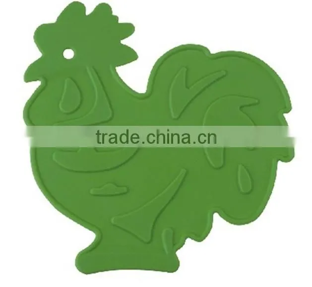 175x175x3.2mm weave shape Anti-dust silicone coaster trivet