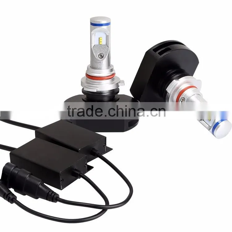 2016 Best selling car LED headlight bulb HB3 9005 30W 3000LM with 6pcs LEDs auto headlight conversion kit with ZES chips