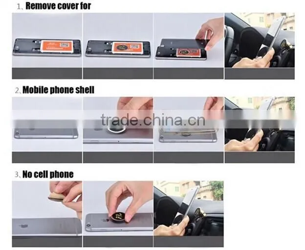 360 Degree rotation magnetic car phone holder mobile phone holder lazy neck