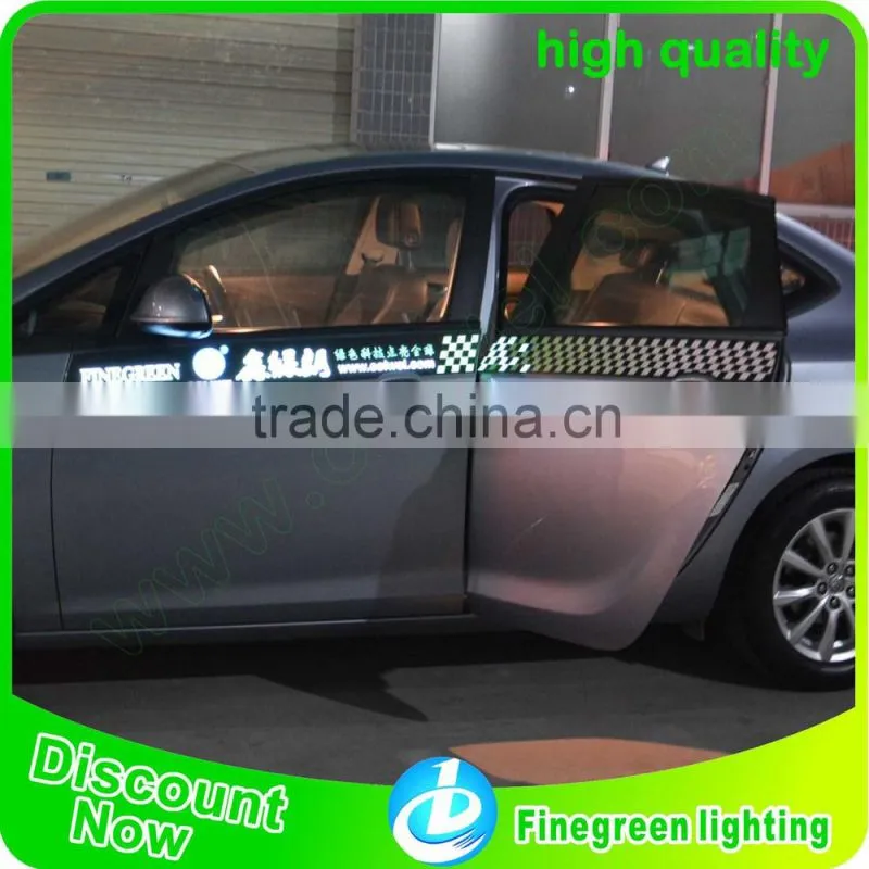 flashing el car boy sticker with incredible animation