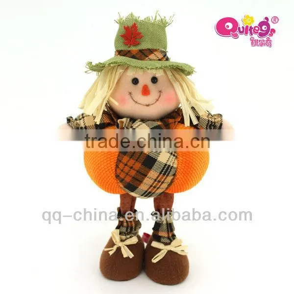Harvest festival standing scarecrow / Thanksgiving doll
