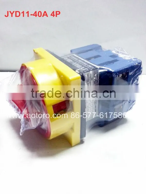 40A isolator switch JYD11-40 40A 4P changeover 40A China button switch quality guaranteed